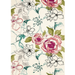 Floral Bloom Ivory Hand-Tufted Wool Rug – Artistic Garden-Inspired Carpet