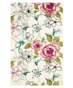 Floral Bloom Ivory Hand-Tufted Wool Rug – Artistic Garden-Inspired Carpet