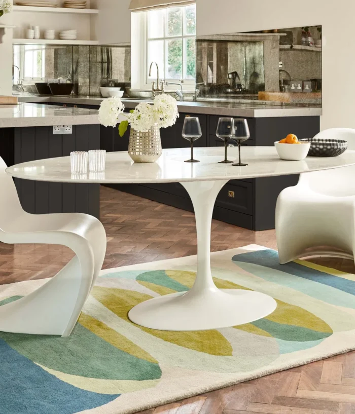 Harlequin Burst Hand Tufted Wool Rug – Modern Artistic Area Carpet - Image 1