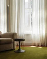 Hand Tufted Olive Green Wool Rug – Solid Minimalist Carpet for Living Room & Bedroom - Image 4