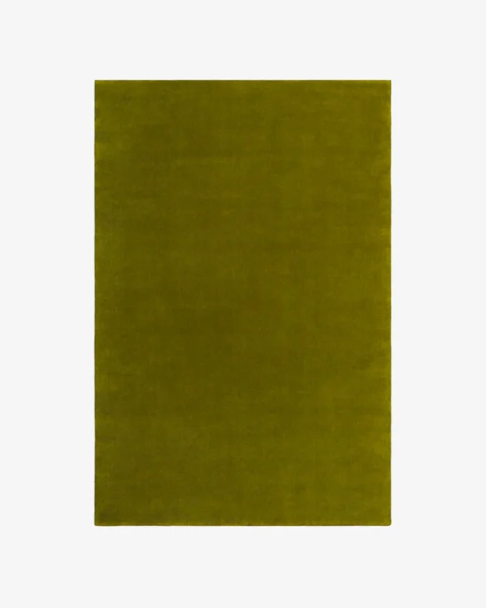 480_66f47c101c-gran-mil-pp-full Hand Tufted Olive Green Wool Rug – Solid Minimalist Carpet for Living Room & Bedroom - Image 1