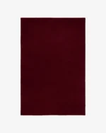 Hand Tufted Solid Maroon Wool Rug โ Minimalist Area Carpet for Modern Interiors