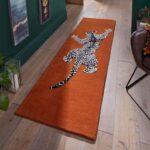 Modern animal print area rug for living room home decor
