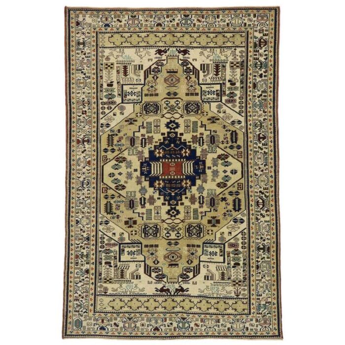 Tribal Kazak Hand Knotted Wool Rug Tribal Kazak Hand Knotted Wool Rug