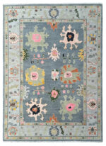 Pastel Floral Oriental Rug – Hand Knotted