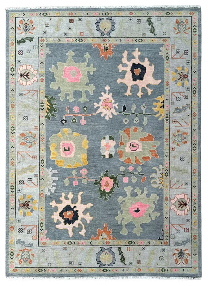 hand Knotted Rugs Pastel Floral Oriental Rug – Hand Knotted