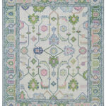 hand knotted boho rug