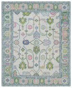 hand knotted boho rug