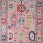 hand knotted boho carpet