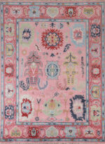 hand knotted boho carpet