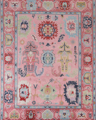 hand knotted boho carpet