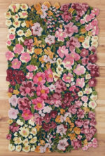 Multi colour Irregular Floral Area Rug
