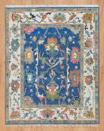 Bold Tribal Multi-Colored Hand Knotted Wool Rug