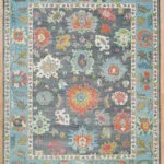 Colorful Kazak Hand Knotted Wool Rug
