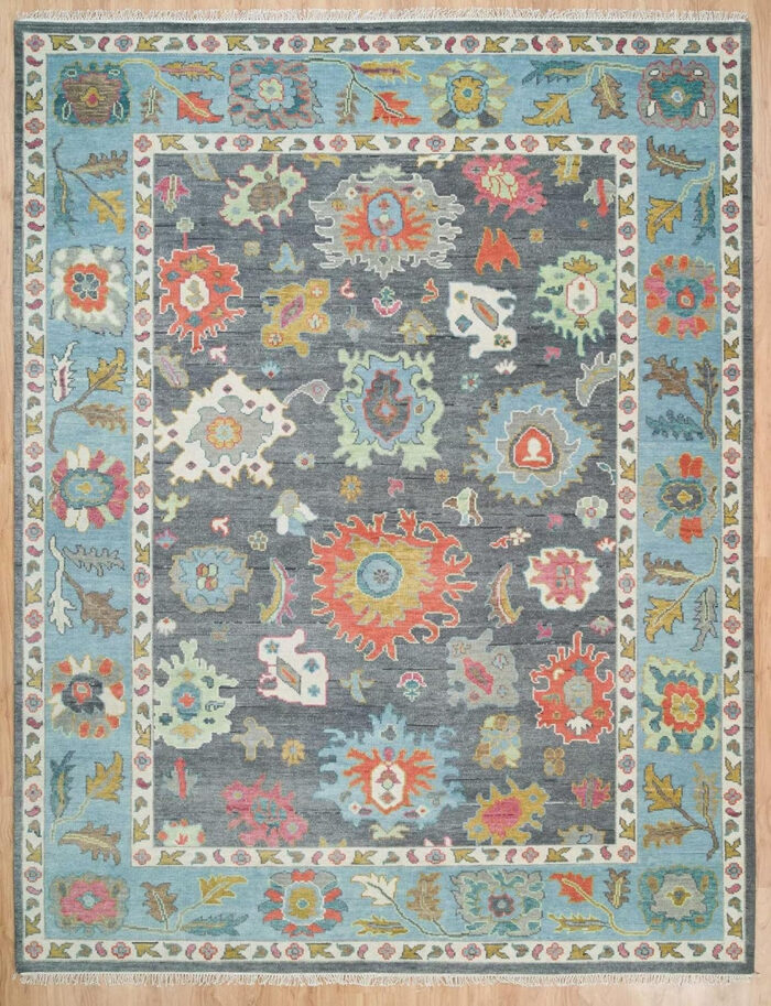 Colorful Kazak Hand Knotted Wool Rug Colorful Kazak Hand Knotted Wool Rug