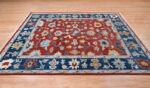Rust Red Tribal Hand Knotted Wool Rug