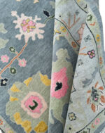 Pastel Floral Oriental Rug – Hand Knotted