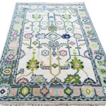 hand knotted boho rug