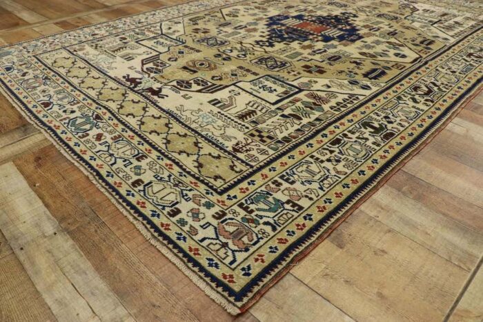 Tribal Kazak Hand Knotted Wool Rug Tribal Kazak Hand Knotted Wool Rug