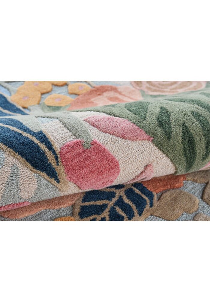 Irregular Floral Wool Rug Irregular Floral Wool Rug