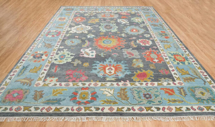 Colorful Kazak Hand Knotted Wool Rug Colorful Kazak Hand Knotted Wool Rug