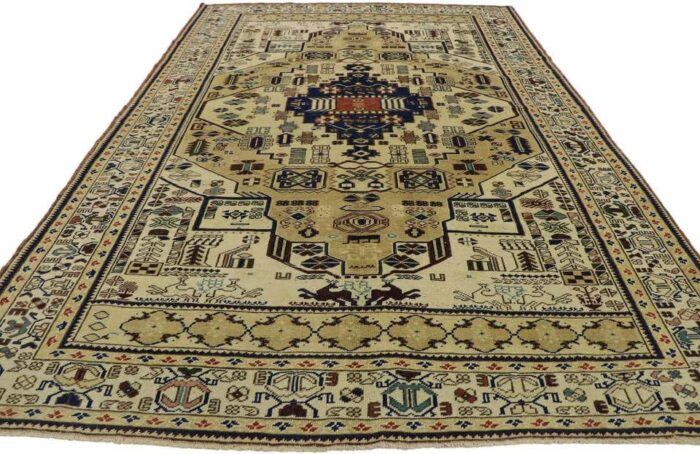 Tribal Kazak Hand Knotted Wool Rug Tribal Kazak Hand Knotted Wool Rug