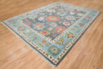 Colorful Kazak Hand Knotted Wool Rug