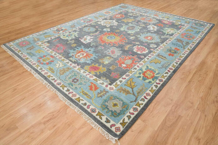 Colorful Kazak Hand Knotted Wool Rug Colorful Kazak Hand Knotted Wool Rug