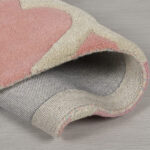 Round Pastel Moroccan Trellis Rug – Hand Tufted Wool Carpet for Living Room - Image 6