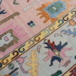 Pastel Pink Oriental Hand Knotted Rug