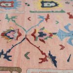 Pastel Pink Oriental Hand Knotted Rug