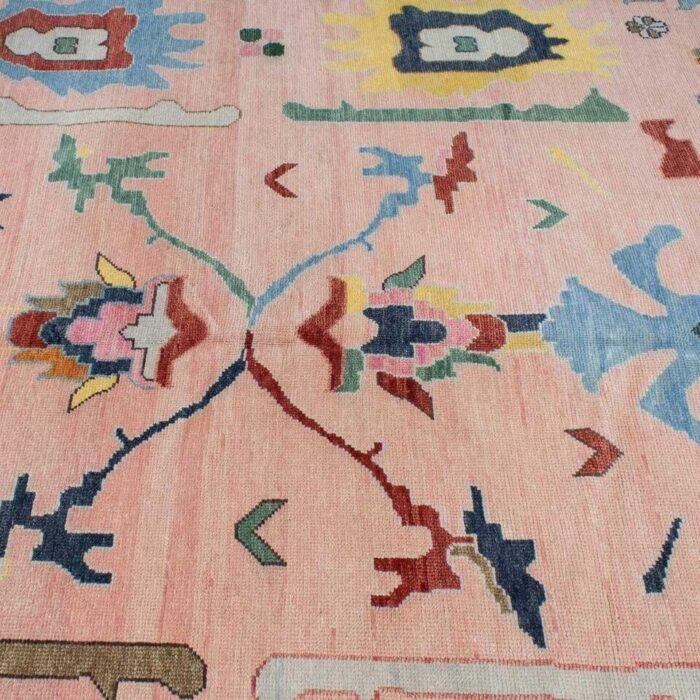 Pastel Pink Oriental Hand Knotted Rug Pastel Pink Oriental Hand Knotted Rug