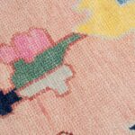 Pastel Pink Oriental Hand Knotted Rug