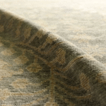 Olive Green Floral Hand Knotted Oriental Rug – 13x17 ft Custom Wool Carpet - Image 4