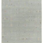Luxury Handwoven Light Grey Modern Tribal Rug for Living Room & Bedroom | Premium Soft Carpet | Minimalist Home Decor Area Rug