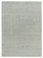 Luxury Handwoven Light Grey Modern Tribal Rug for Living Room & Bedroom | Premium Soft Carpet | Minimalist Home Decor Area Rug