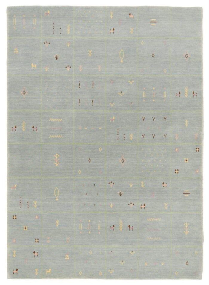 Luxury Handwoven Light Grey Modern Tribal Rug for Living Room & Bedroom | Premium Soft Carpet | Minimalist Home Decor Area Rug - Image 2