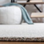 Modern Beige Textured Wool Area Rug | Luxury Wool Rug | Aarish Rugs - Image 5