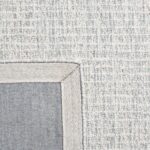 Textured Beige Wool Living Room Rug
