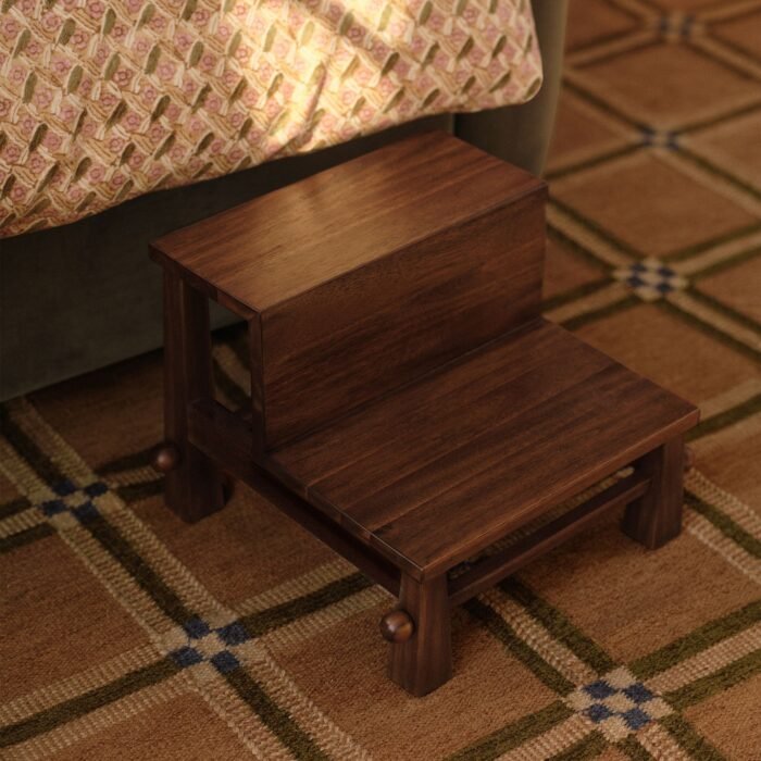 Tan Checkered Hand Tufted Wool Rug | Modern Wool Rug | Aarish Rugs - Image 6