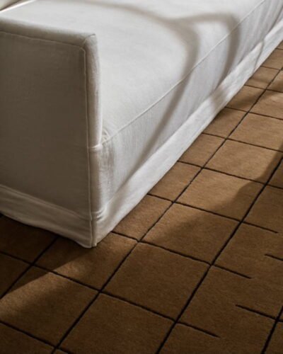 Neutral Brown Hand Tufted Area Rug